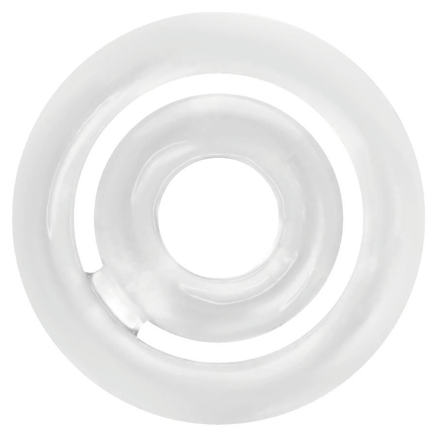 Anneau Pénien Double Potenz Transparent - Addicted Toys