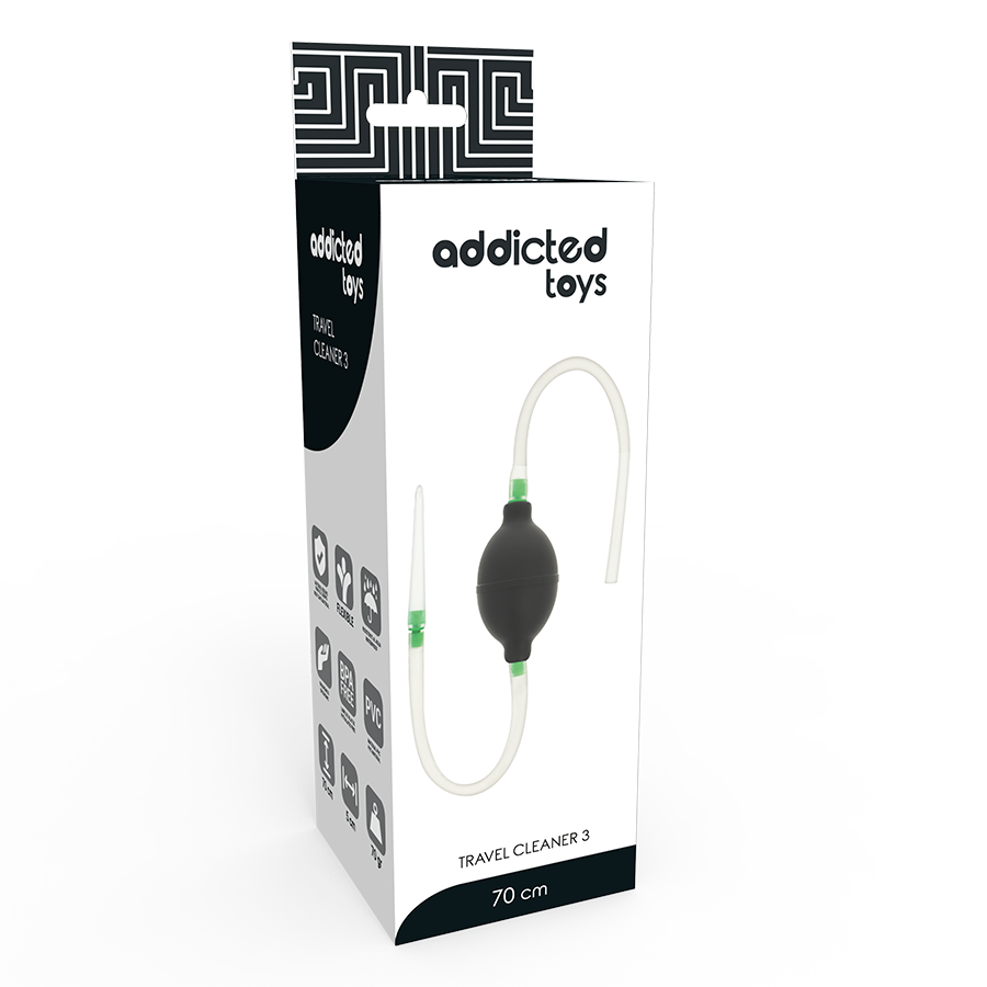 Poire de Lavement Hygiénique Noire - Addicted Toys