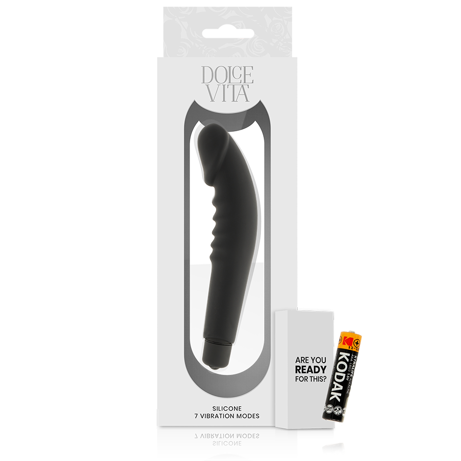 Vibromasseur Dolce Vita Realistic Pleasure Noir - Dolce Vita