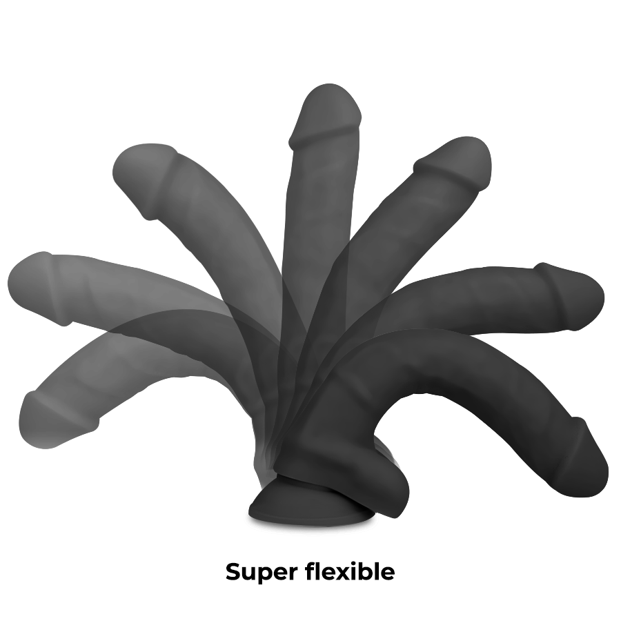 Gode Réaliste Cock Miller Articulable Noir 18cm - Cockmiller