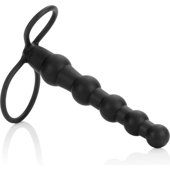 Chapelet Anal Double Pénétrateur Love Rider Noir - Calexotics