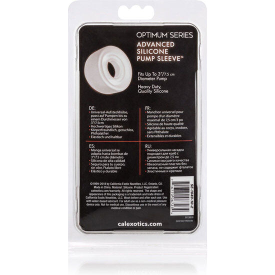 Manchon de Pompe en Silicone Avancé Transparent - CalExotics