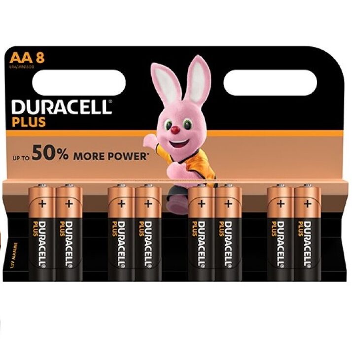 Piles alcalines AA LR6 Plus Power pack de 8 - Duracell - DURACELL