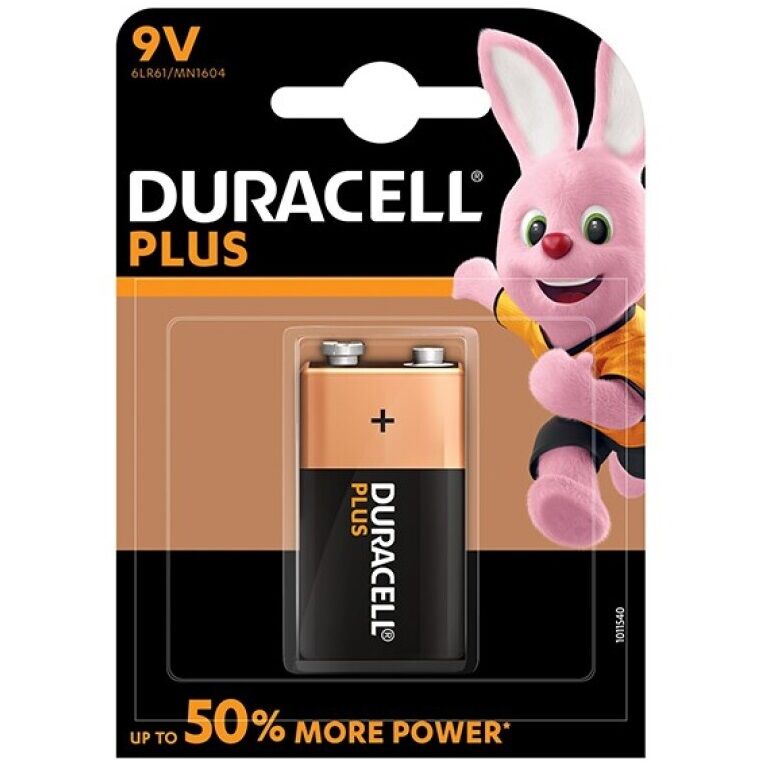 Pile alcaline 9V LR61 Plus Power - Duracell - DURACELL