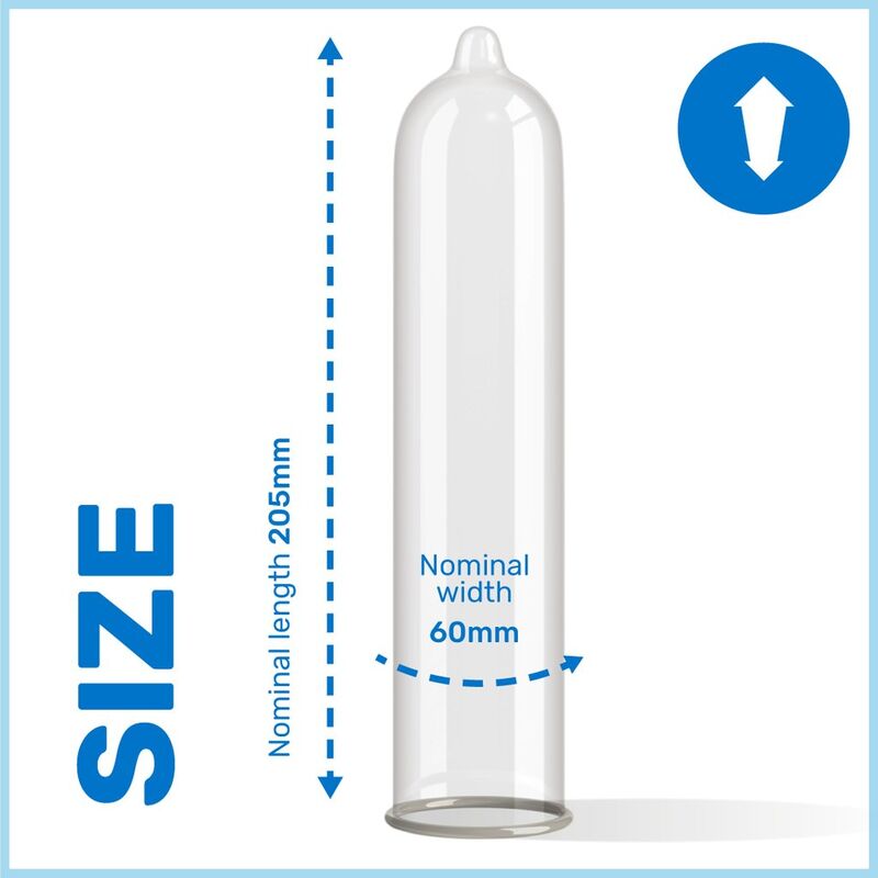 Préservatifs King Size 60mm non lubrifiés x12 - Pasante - PASANTE