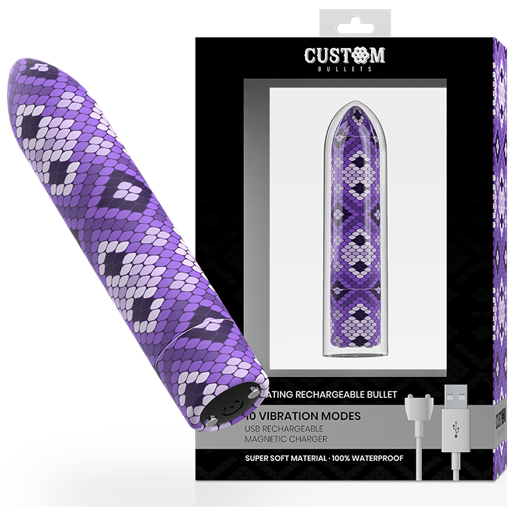 Stimulateur clitoridien Custom Bullets Snake violet - Cal Exotics - CUSTOM BULLETS