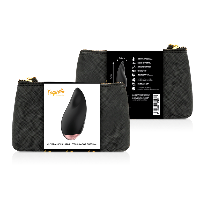 Stimulateur Clitoridien Chic Desire Noir Or - Coquette