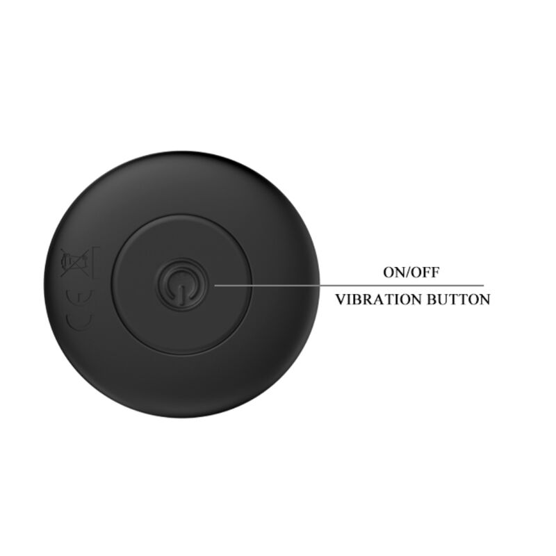 Mr play - plug anal vibrateur noir rechargeable