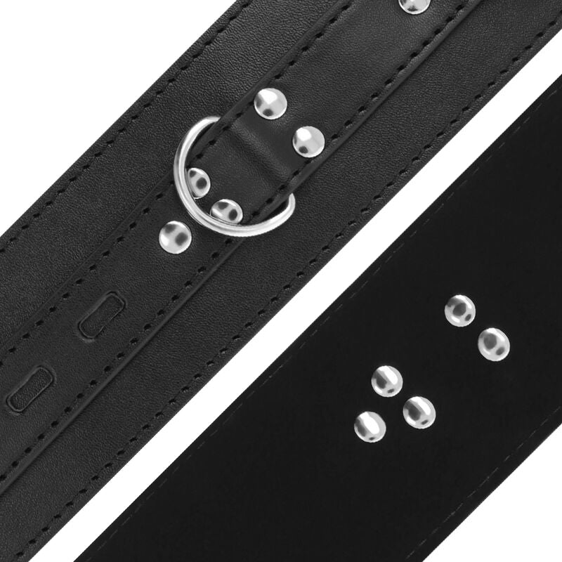 Darkness – Menottes Bondage en Cuir Noir