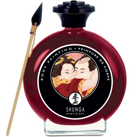 Shunga - Peinture pour le corps comestible Vin Pétillant & Fraise