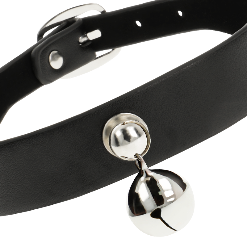 Collier Fétiche Cuir Vegan Réglable Noir - Coquette Chic Desire