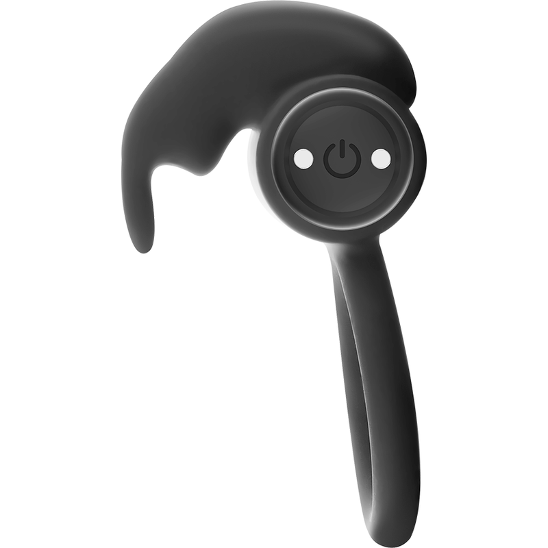 Anneau Pénien Vibrant Burton Ring 10 Modes Noir - Black&Silver - Black&Silver