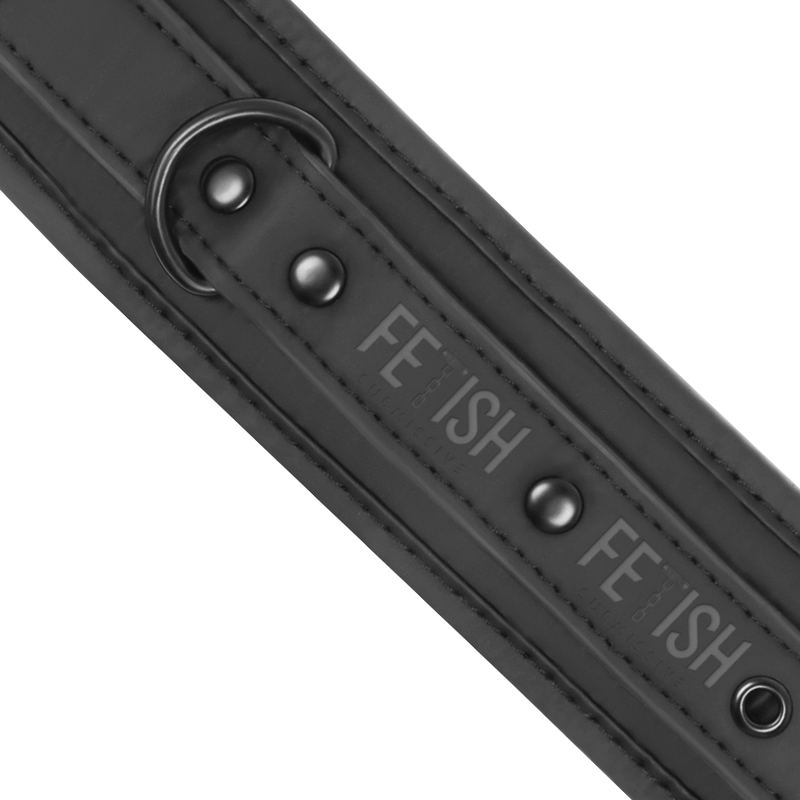 Fetish Submissive – Menottes en Cuir Synthétique Noir BDSM