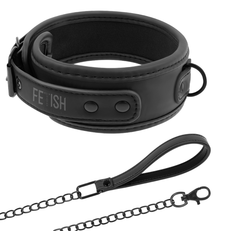Collier BDSM Fetish Submissive Chaîne Néoprène - Fetish - FETISH SUBMISSIVE BONDAGE