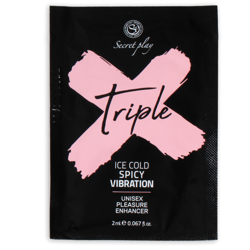 Secret Play -  Gel Intensifiant Effet Chaud Froid et Vibrant Triple X - 2 ml