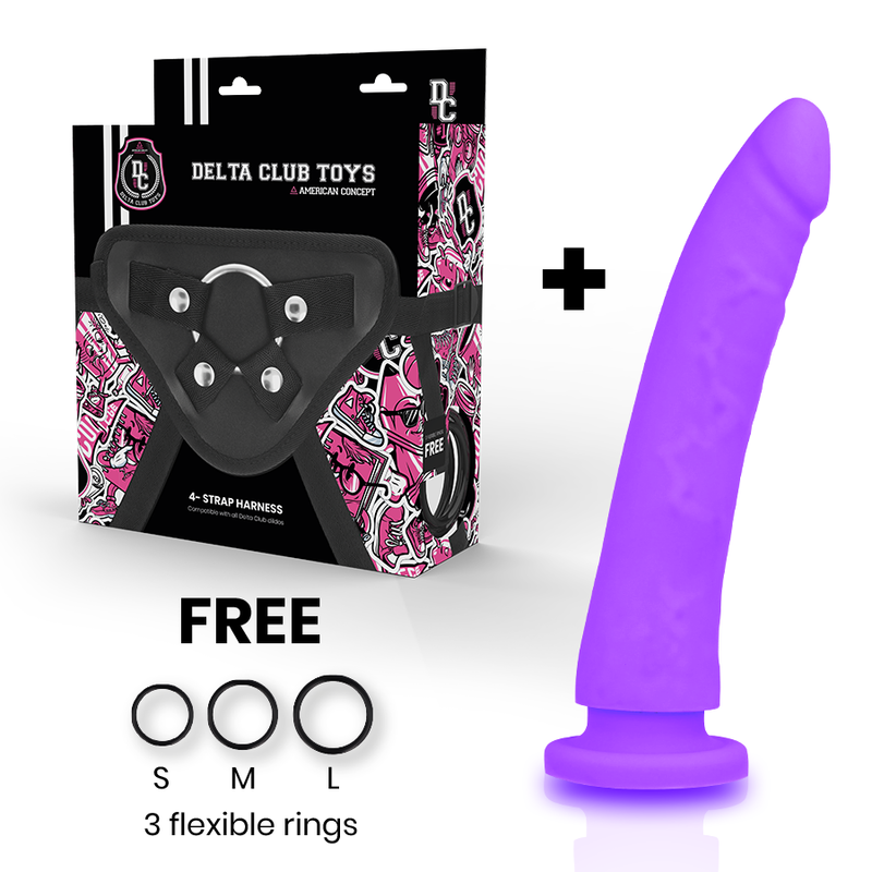 Gode Ceinture Set Complet Violet 20cm - Deltaclub