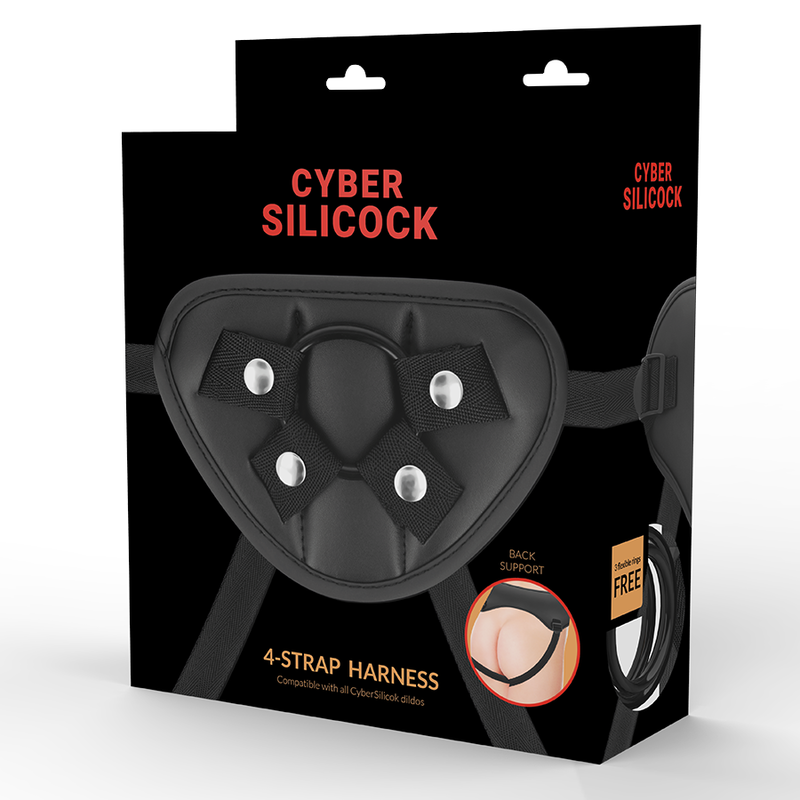 Harnais Cybersilicock Universel Vinyle avec 3 Anneaux