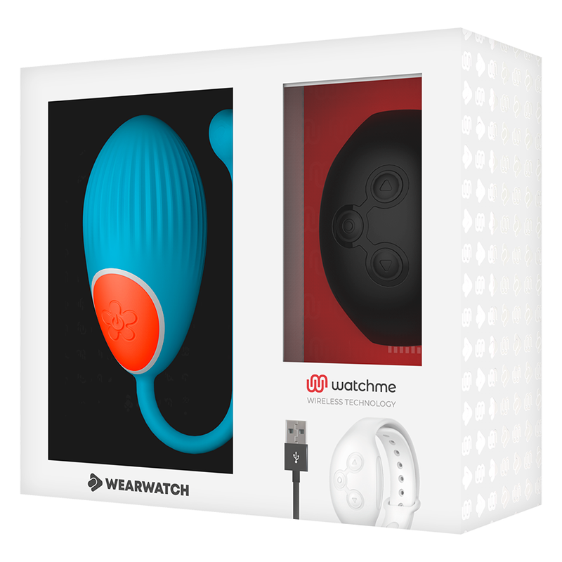 Wearwatch - Oeuf vibrant télécommandé bracelet - Bleu/Noir