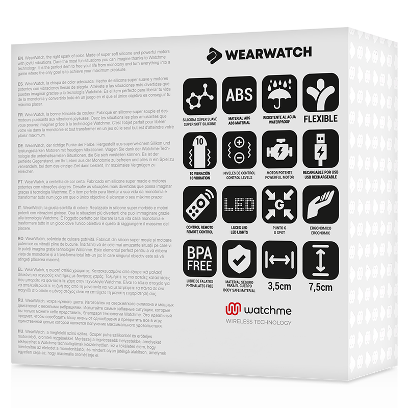 Wearwatch – Oeuf vibrant avec bracelet télécommandé – Bleu/Vert