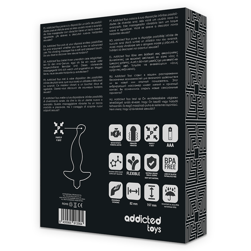 Stimulateur Prostatique Noir Modèle 1 - Addicted Toys