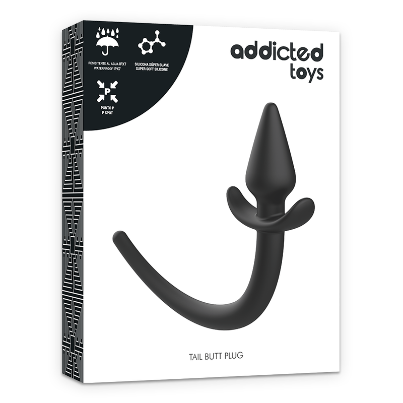 Plug Anal Queue de Chien Noir - Addicted Toys